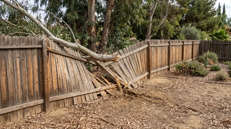 Storm Damage Fence Repair Riverside